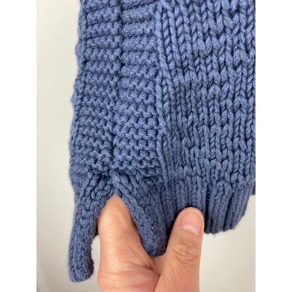 Pendleton Women's L Navy Blue Heavyweight Short Sleeve Pullover Sweater - Picture 3 of 7